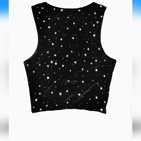 Women V Neck Buckle Strap Cami Crop  Top xl new with tags - Picture 2 of 10